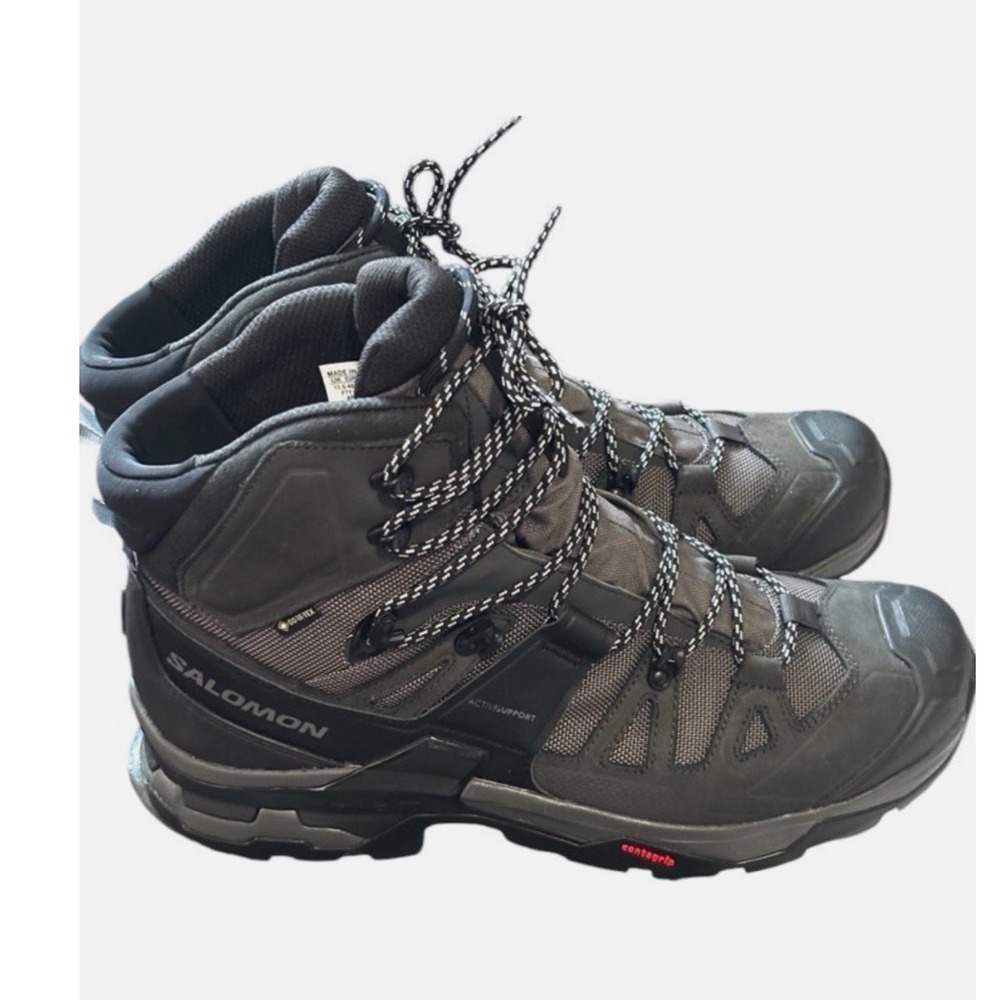 Salomon Quest 4D 4 Trekking Gtx Hiking boots mens 12 Gortex black worn 1x brief